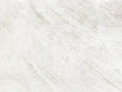 Taj Mahal quartzite slab with soft cream and taupe veining